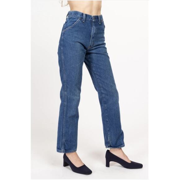 Rustler Straight Jeans Womens 38X30 High Rise Medium Wash Ankle Denim 37621PW - Picture 15 of 16